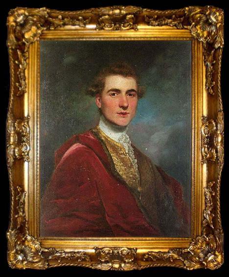 framed  Sir Joshua Reynolds Portrait of Charles Hamilton, 8th Earl of Haddington, ta009-2